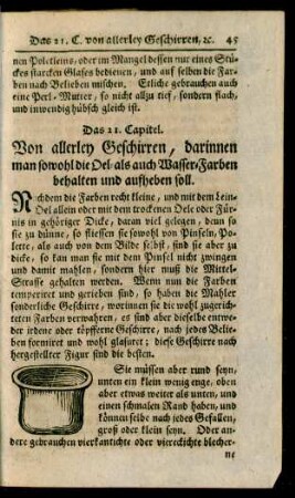 Das 21. Capitel - 30. Capitel.