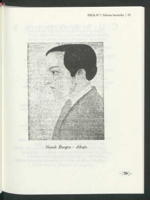 "Retrato de Alfredo Brandán Caraffa" - [Dibujo por Norah Borges]