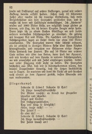 52-65, Fliegerkampf - Fliegerleutnant Boelke im Kampf mit einem Engländer