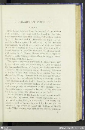 The ancient Latin hymns