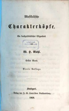 Musikalische Charakterköpfe : ein kunstgeschichtliches Skizzenbuch, 1