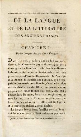 Langue et litterature des anciens Francs
