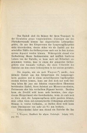 Beiträge zur Casuistik der Embolie bei offenem Foramen ovale : Inaug.-Diss.