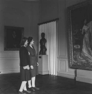 Dresden-Pillnitz. Raumaufnahme. Interimsquartier der Dresdner Gemäldegalerie in Schloss Pillnitz