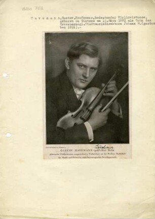 Havemann, Gustav (1882-1960)