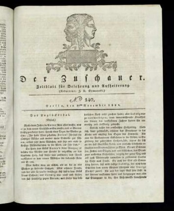 No. 140 - 22. November 1821