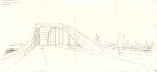 Fischer, Theodor; Köln; Rheinbrücke - Blechbogen (Perspektive)
