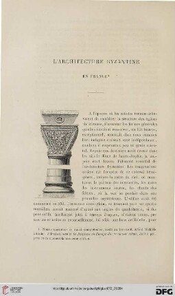 2. Pér. 6.1872: L' architecture byzantine en France