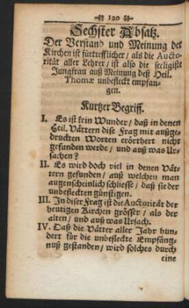 Sechster Absatz. Der Verstand und Meinung der Kirchen ist fürtrefflicher / ...