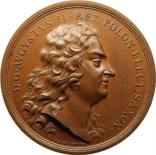 Kurfürst Friedrich August I. als König August II. von Polen - Zeithainer Lager