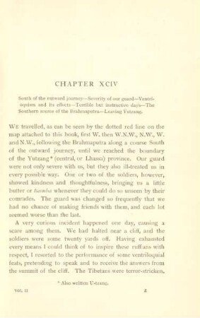 Chapter XCIV. South of the outward journey ...