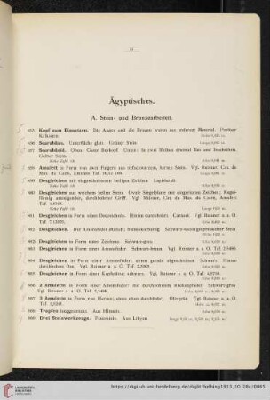 Ägyptisches (Nr. 855-917)