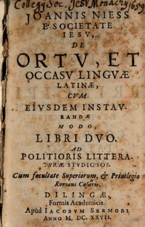 De ortu et occasu linguae latinae
