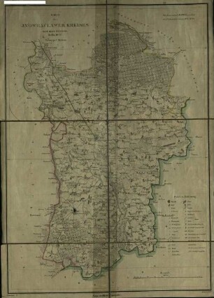 Karte des Inowraclawer Kreises, Regr. Bezk. Bromberg