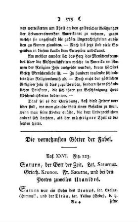 ¬Die¬ vornehmsten Götter der Fabel : Taf. XXVI, Fig. 123