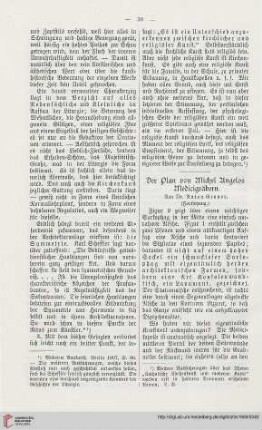 26: Der Plan von Michel Angelos Medicigräbern, [3]