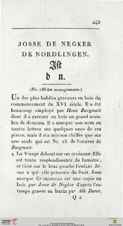 Josse de Negker de Nordlingen
