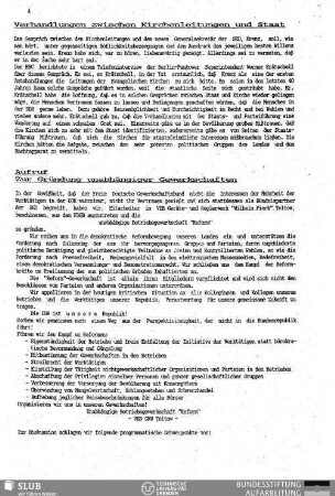 Aufruf zur Gründung unabhängiger Gewerkschaften