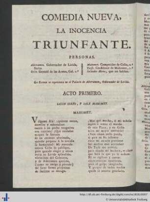 Acto Primero