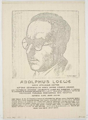 Bildnis von Adolf Löwe (1893-1995)