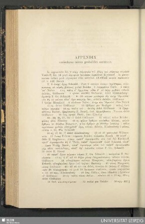 Appendix : coniecturas minus probabiles continens