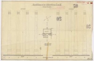 Rissbildung an den Schornsteinen II u. III, (m. Lageplan)