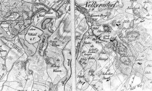 Radeburg-Volkersdorf. Ausschnitt aus: Oberreit, Sect. Dresden, 1821/22