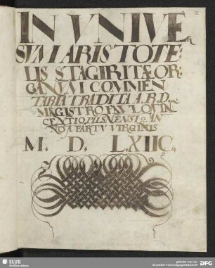 [Text: Kommentar zum Organon des Aristoteles.]
