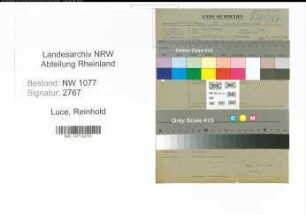 Entnazifizierung Reinhold Luce , geb. 00.00.0000 (Bahnpolizistz)