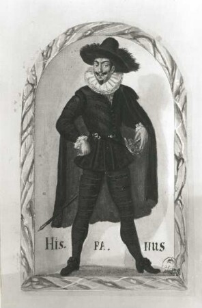 Hispanus (Spanier) : Hispanus (Spanier). Illustration aus dem Skizzenbuch "Nationes", Deckfarbe ; 18,4 x 12 cm, 1601/1700