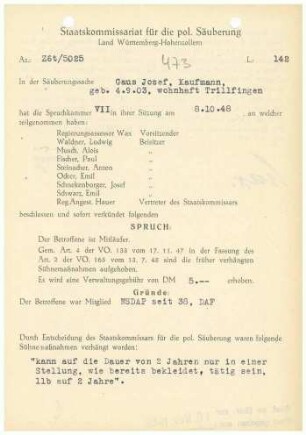 Gaus, Josef