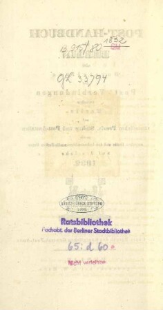 Stempel: Göritz-Lübeck-Stiftung 1882