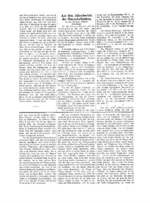 Aus dem Jahresbericht der Oberschulbehörde : (Fortsetzung) ; [(Fortsetzung folgt)]