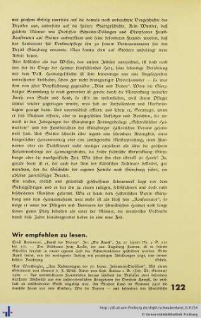 Wir empfehlen zu lesen.