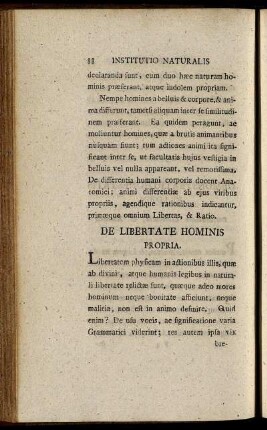 De Libertate Hominis Propria
