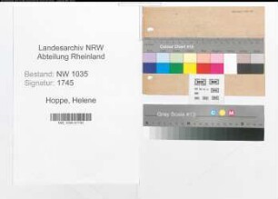 Entnazifizierung Helene Hoppe , geb. 13.01.1910 ()