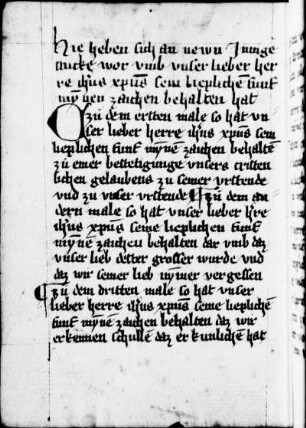 Von den fünf Wunden Christi