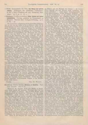 615-617 [Rezension] Dhombres, Ernest, Sermons et Homélies