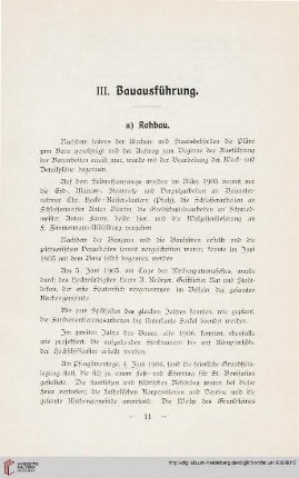 III: Bauausführung