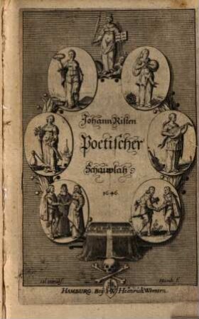 Johann Risten Poetischer Schauplatz, Auff welchem allerhand Waaren Gute und Böse Kleine und Grosse Freude und Leid-zeugende zu finden
