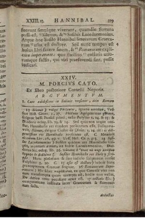 XXIV. M. Porcius Cato.