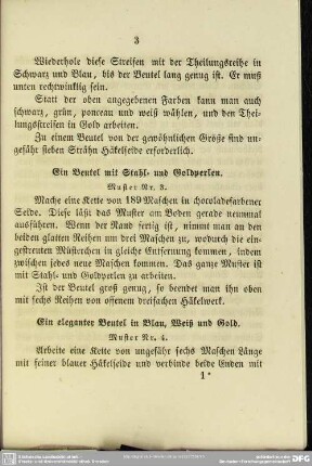 Ein Beutel mit Stahl- und Goldperlen. Muster Nr. 3