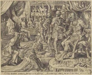 Judith vor Holofernes, Blatt 5 aus der Folge "Die Geschichte von Judith und Holofernes"