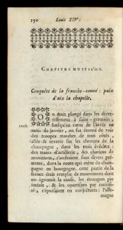 Chapitre Huitiéme. Conquête de la franche-comté ...