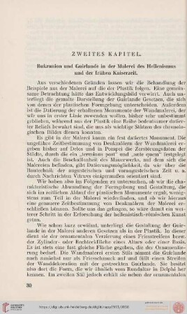 Zweites Kapitel: Bukranion und Guirlande in der Malerei des Hellenismus und der frühen Kaiserzeit