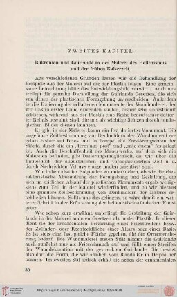 Zweites Kapitel: Bukranion und Guirlande in der Malerei des Hellenismus und der frühen Kaiserzeit