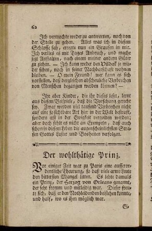 Der wohlthätige Prinz