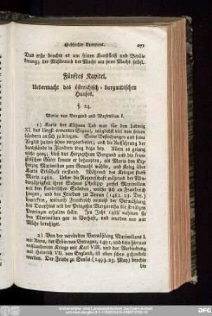 Fünftes Kapitel. Uebermacht des östreichisch-burgundischen Hauses.
