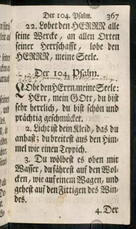 367-381, Der 104. Psalm. - Der 105. Psalm.
