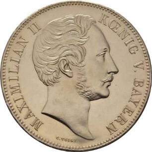 Münze, Doppeltaler, 1856